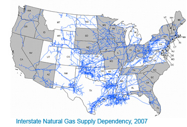 description for Interstate Natural Gas Supply Dependency, 2007